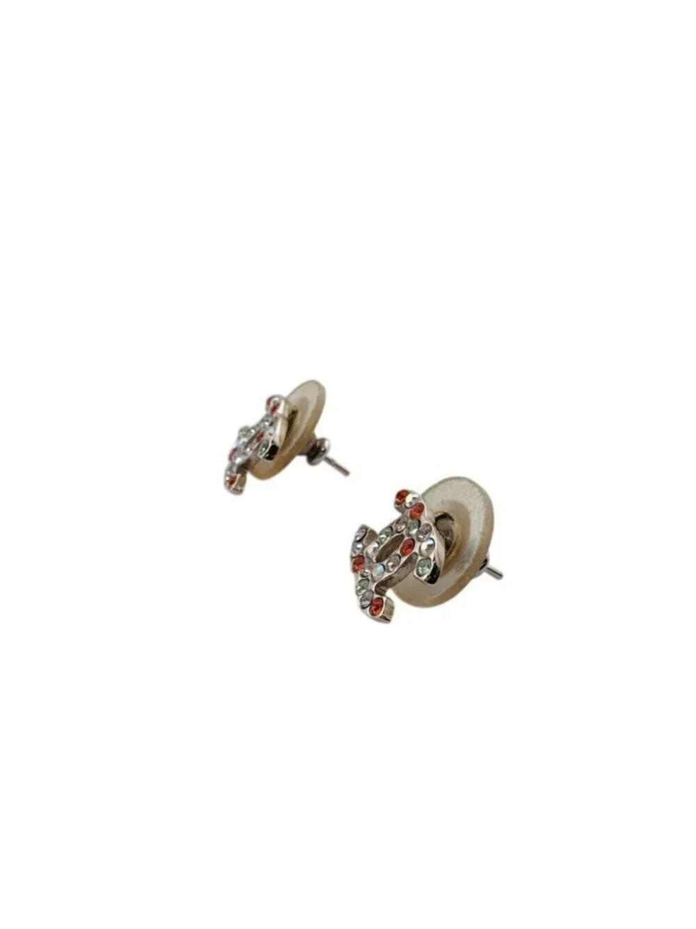 Chanel Metal Earrings Silver